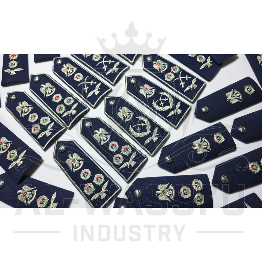 Machine Embroidered Shoulder Boards